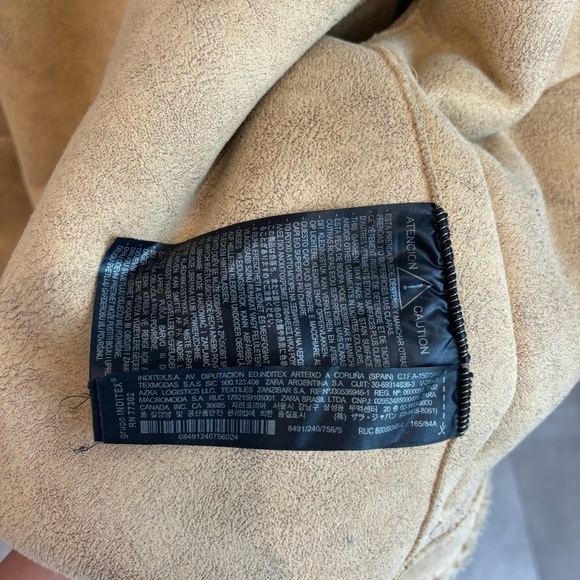 Zara Faux Fur/shearling/Fleece Jacket, Size S - Picture 12 of 12